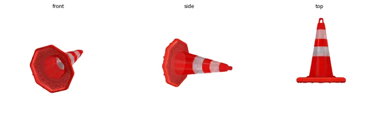 Traffic cone QC views