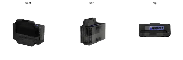 Quadruped charging dock QC views